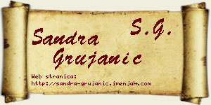 Sandra Grujanić vizit kartica